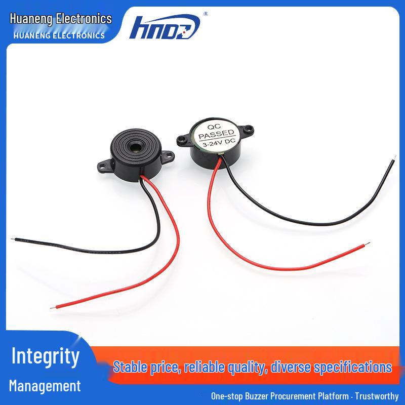 Piezoelectric Buzzer HND-2312E Lead Wire Continuous Alarm