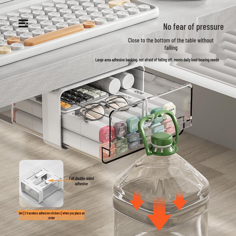 Tabletop Drawer & Pen Holder Organizer with Shelf