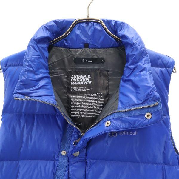 unused Johnbull Denier Nylon Loom Down vest M Blue PERMAWARM Men's Used