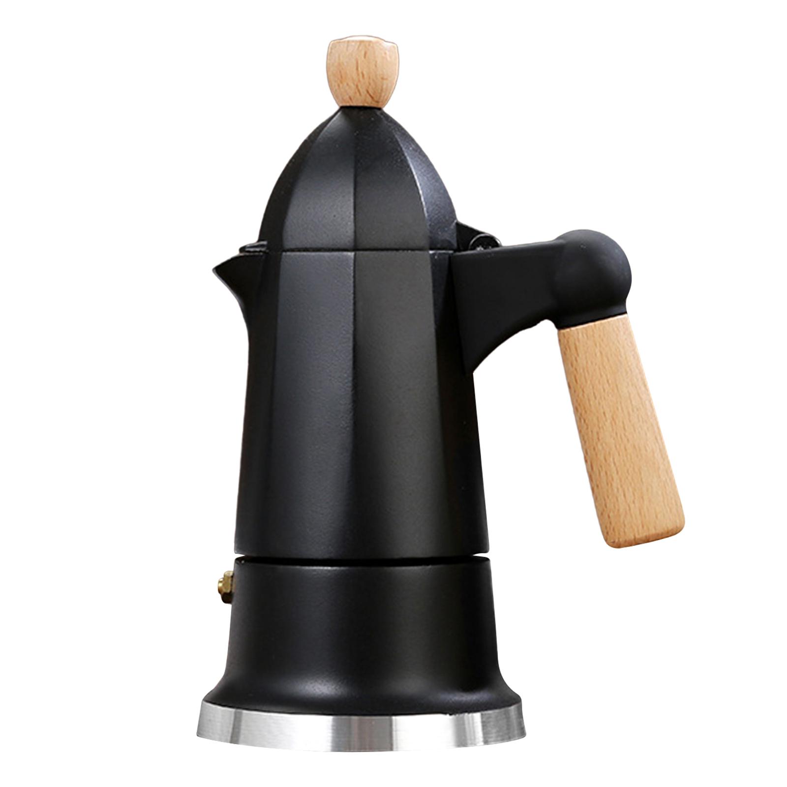 

Кавоварка-перколятор на 3 чашки для плити. Класична італійська кавоварка для домашнього використання чорний