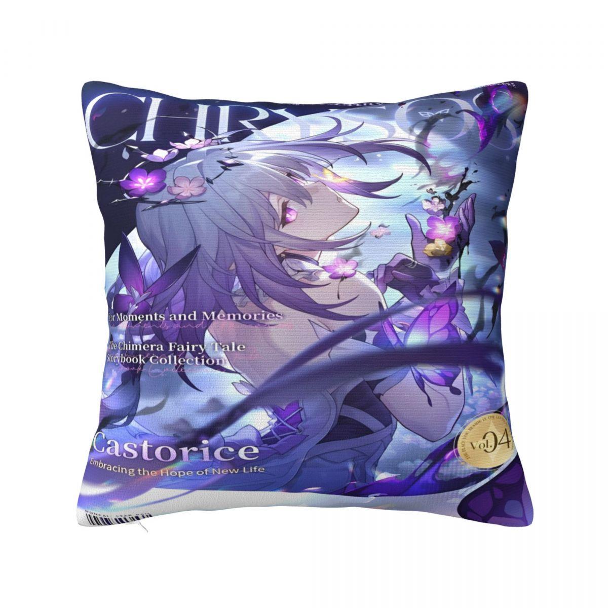 

Honkai: Star Rail Printed Pillowcase Cushion Cover anime cartoon Pillow Covers Warm Living Room Decorations Zippered Multi Size 12x12Inch