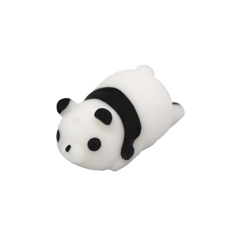 Japan Moe Small Animal Squeeze Toy: Soft Rubber Dumpling Peach