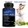 Bunkell Nighttime Sleep & Reset Capsules, Melatonin, Valerian, L-Theanine, 120 Caps