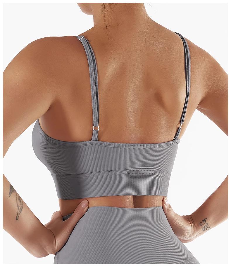 American ALO Strappy Backless Sports Bra - Yoga & Fitness Top for Women