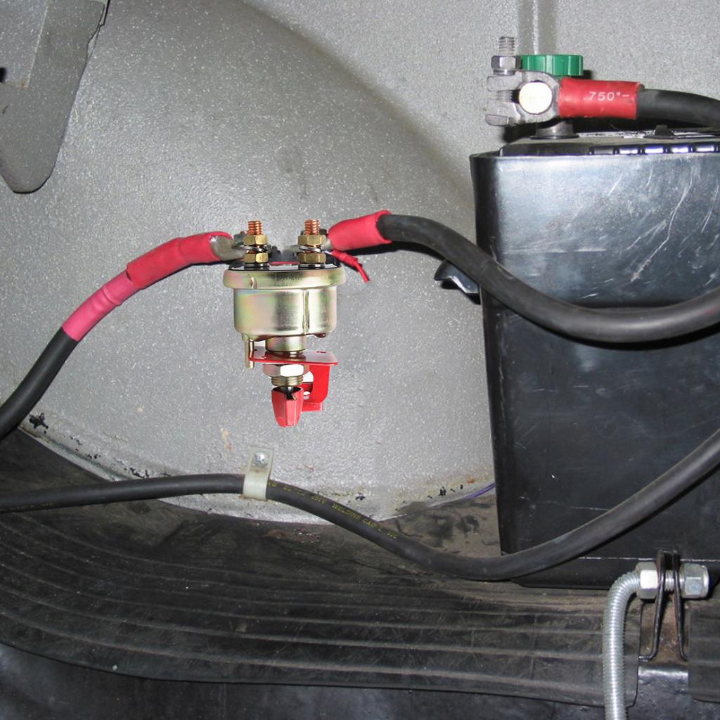 Isolator With Battery Switch Cut Off Rotating Marine Keyhole For Camper Boat Truck RV Car Universal 300A 12V Rotary