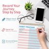 S&O Striped Habit Tracker Calendar - 24 Month Daily task Journal - Undated Routine Planner with Personalized Goal Chart for Health, Fitness & Finance