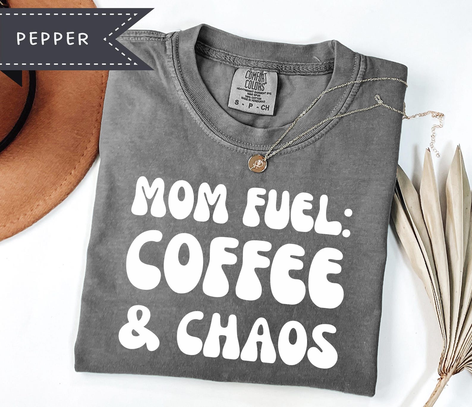 Mom Fuel Coffee Chaos Graphic Tee, Comfort Colors® Mom Shirt, Mother s Day Tee, Mom Appreciation XL