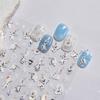 Tomoni Shell Light Nail Stickers: Japanese Children's Snowman Knot Design