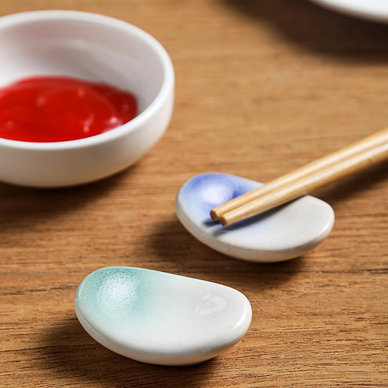 Earthenware Ingot Chopstick Holder Chopsticks Rest For Diy Home Dining Table