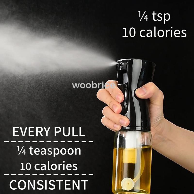 200/300/500ml Oil Spray for Kitchen Oil Nebulizer Dispenser Spray Oil Sprayer Airfryer BBQ Camping Olive OilDiffuser Cooking