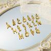 26 Letter Pendant Necklace 18K Pendant Series Ring Gold Color Independent Station Necklace Accessories Jewelry