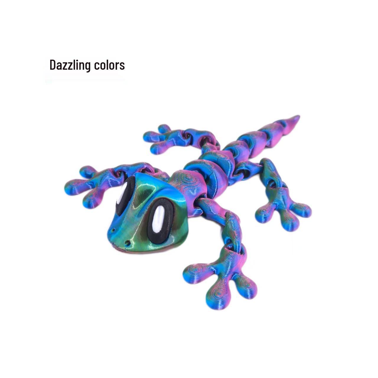 

3D Printed Gecko Magnet Ornament - Creative Stereoscopic Car Decoration and Gift 18x12x4