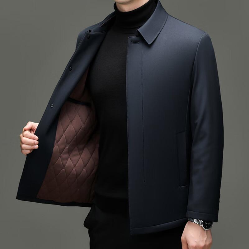 Men's Mid-Aged Winter Padded Collared Jacket