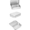 2Pcs Metal Box Flip Business Card Storage Box Wedding Jewelry Pill Cases Portable Boxes Container Cosmetic Organizer