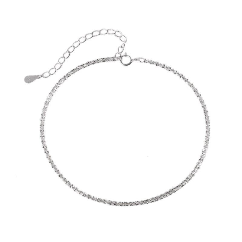 316L Stainless Steel Sparkling Gypsophila Adjustable Bracelet & Bangle For Women Fine Fashion Jewelry Wedding Party Gift