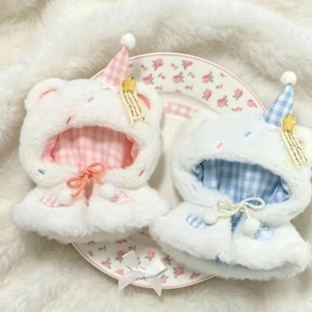 Dress Up Cotton Doll Clothes Head Covers Doll Cloaks Doll Accessories 10cm Doll Clothes DIY Toy