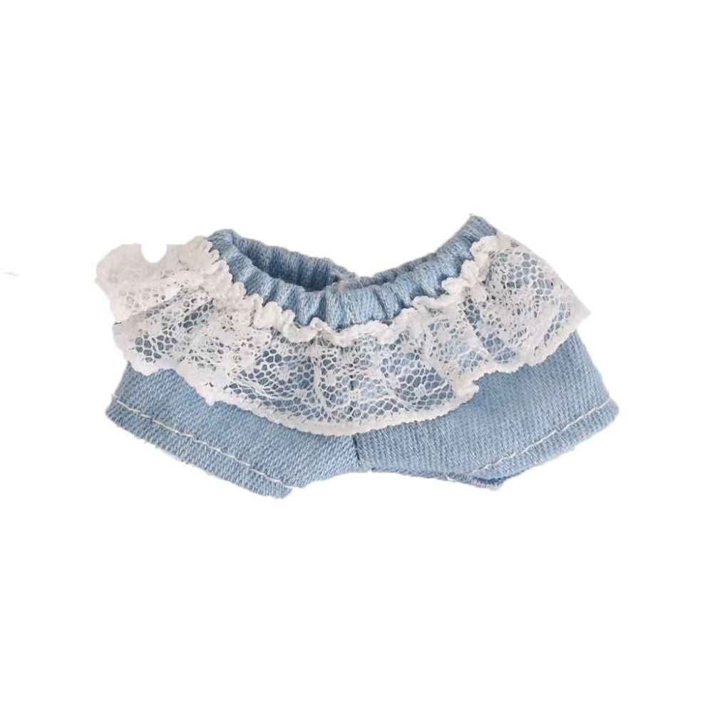 Freizeitkleidung Baumwollpuppe Jeans Hosen Lederhosen Kleidung Accessoires für 10cm Baumwollpuppe