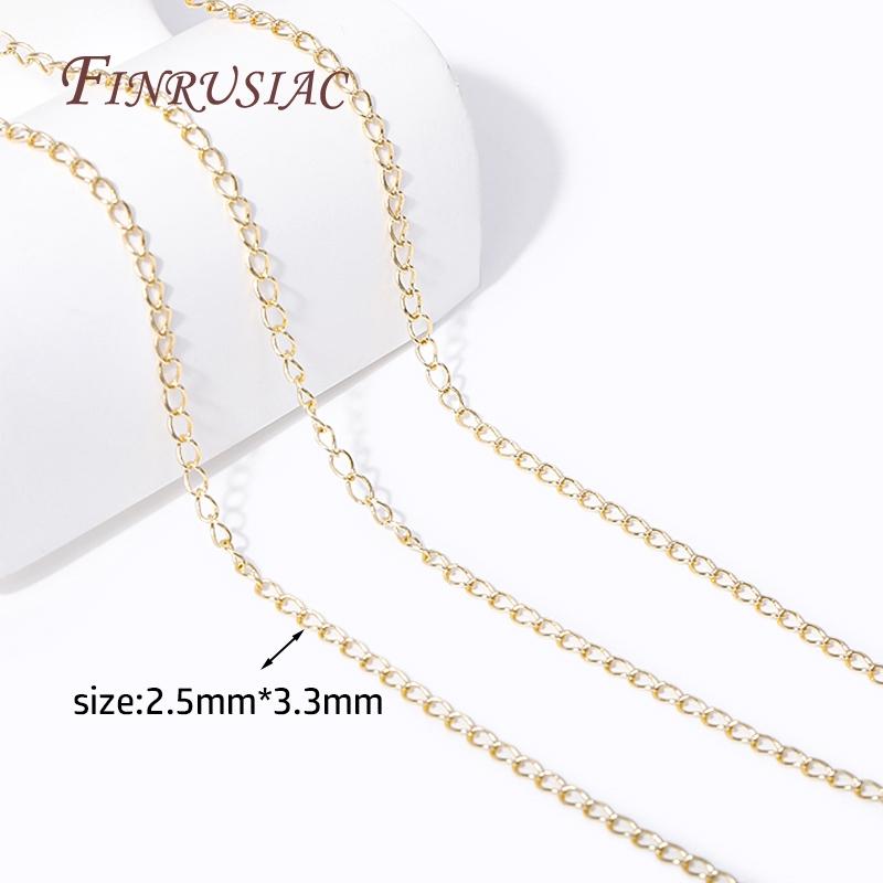 14K Gold Plated Spool Chains For DIY Handmade Jewellery Making Supplies Multi Styles Metal Bulk Chains Wholesale High Quality