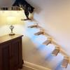 Wall Mounted Cat Climbing Shelf Four Step Cat Stairway for Climbing Sleeping Playing Lounging Perching Cat Furniture
