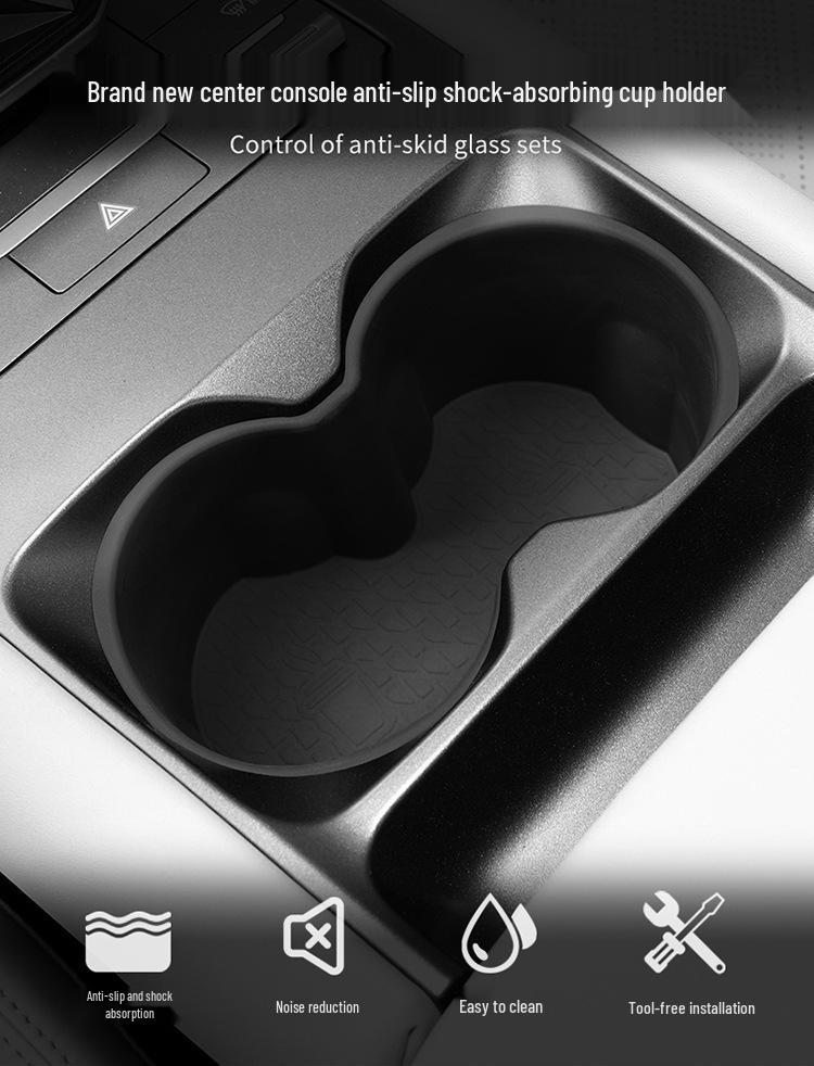 Universal 24 Yuan Central Console Cup Holder Cover & Non-slip Car Interior Decor