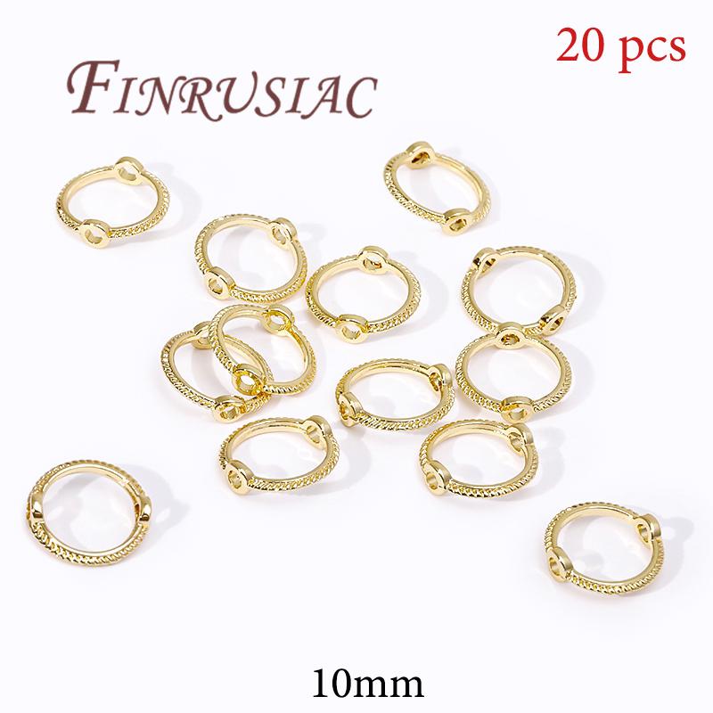 14K Gold Plated Circle Frames,Bead Frame,Bracelet Making Supplies,Jewelry Accessories,Spacer Beads Connectors