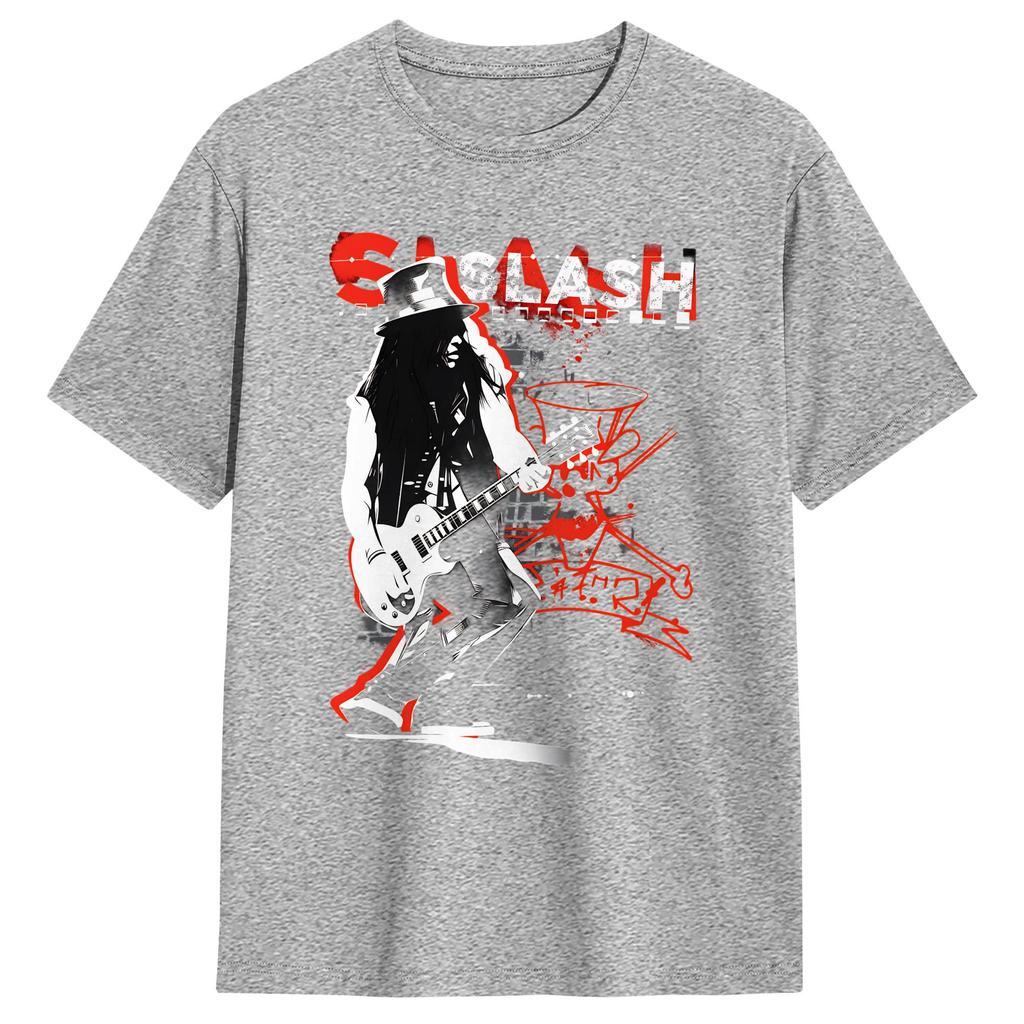 Unisexs Legendary guitarist Slash T Shirt Cotton Clothing Novelty Short Sleeve Round Collar Tees Summer TShirt