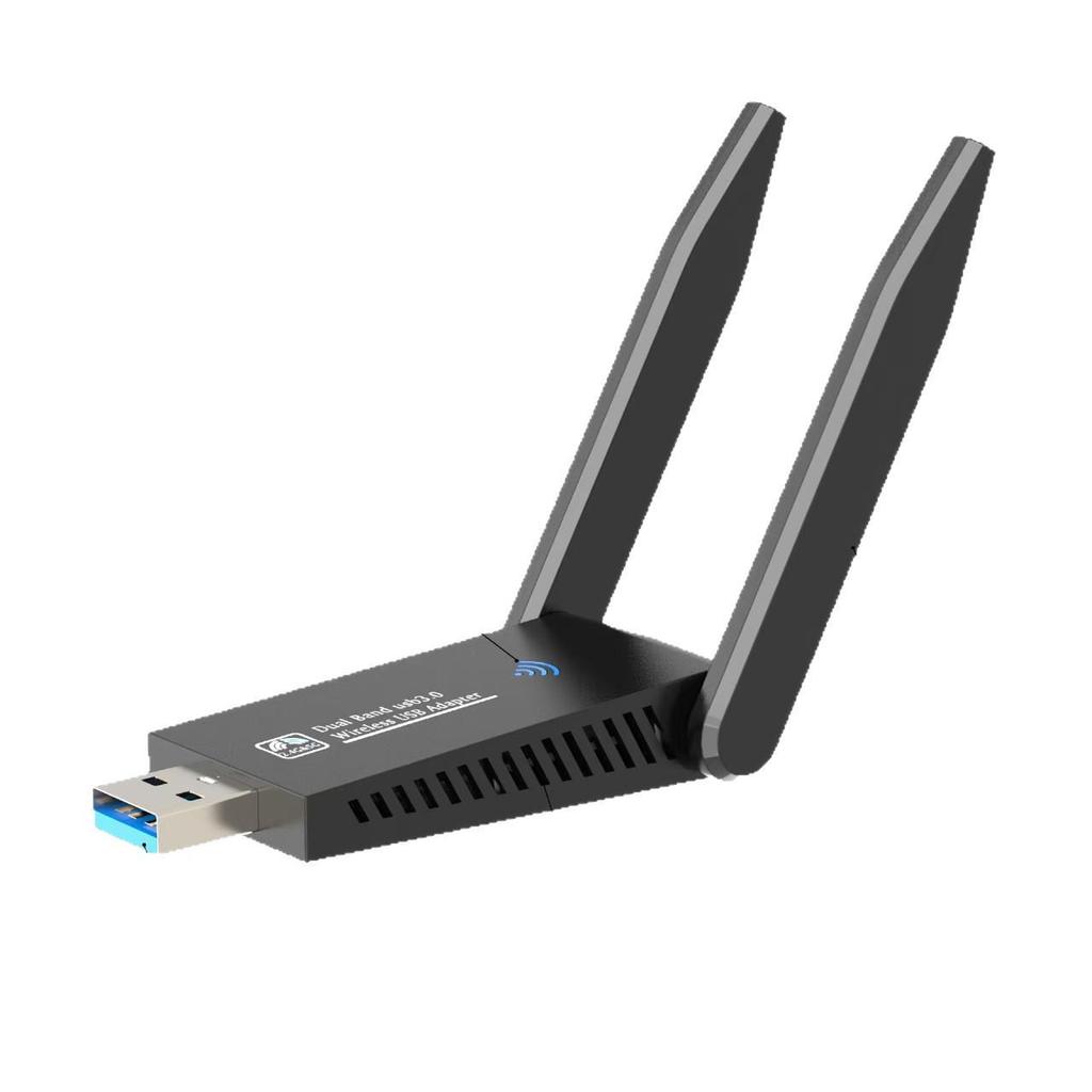 Dual-Band Wireless USB Network Adapter, 1300Mbps, 5G, Driver-Free.