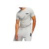 Puma Letter Logo Print Crew Neck Short Sleeve T-Shirt Men Tops Gray 622189-04