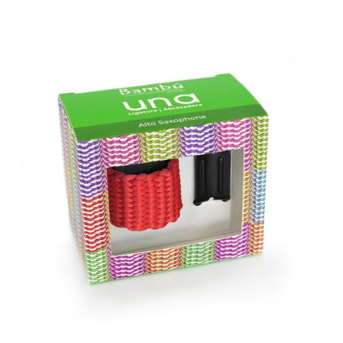 Bambu Ligature for Alto Saxophone [UA05] UNA, Color: Red