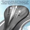 Bike Seat Pad Cover for Regular Use, Cushioned Saddles Layer with Center Channel, Grip Texture, and PU Shell for Daily Use