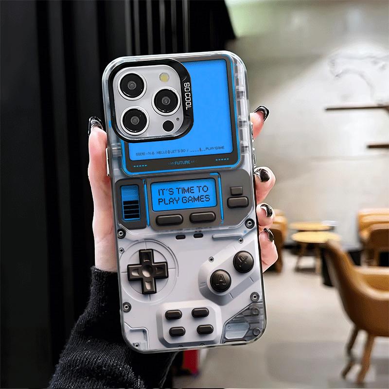 Game Console Fashion Boy Soft Phone Case for iPhone 15 16 17 Pro Max 17Air 16E 14 Plus 13 12 Mini Shockproof Cover Back Shell