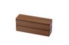 Tatsumiya Slim Lunch Yellow Wood 840 30439 Two-Tier Box, Grain,