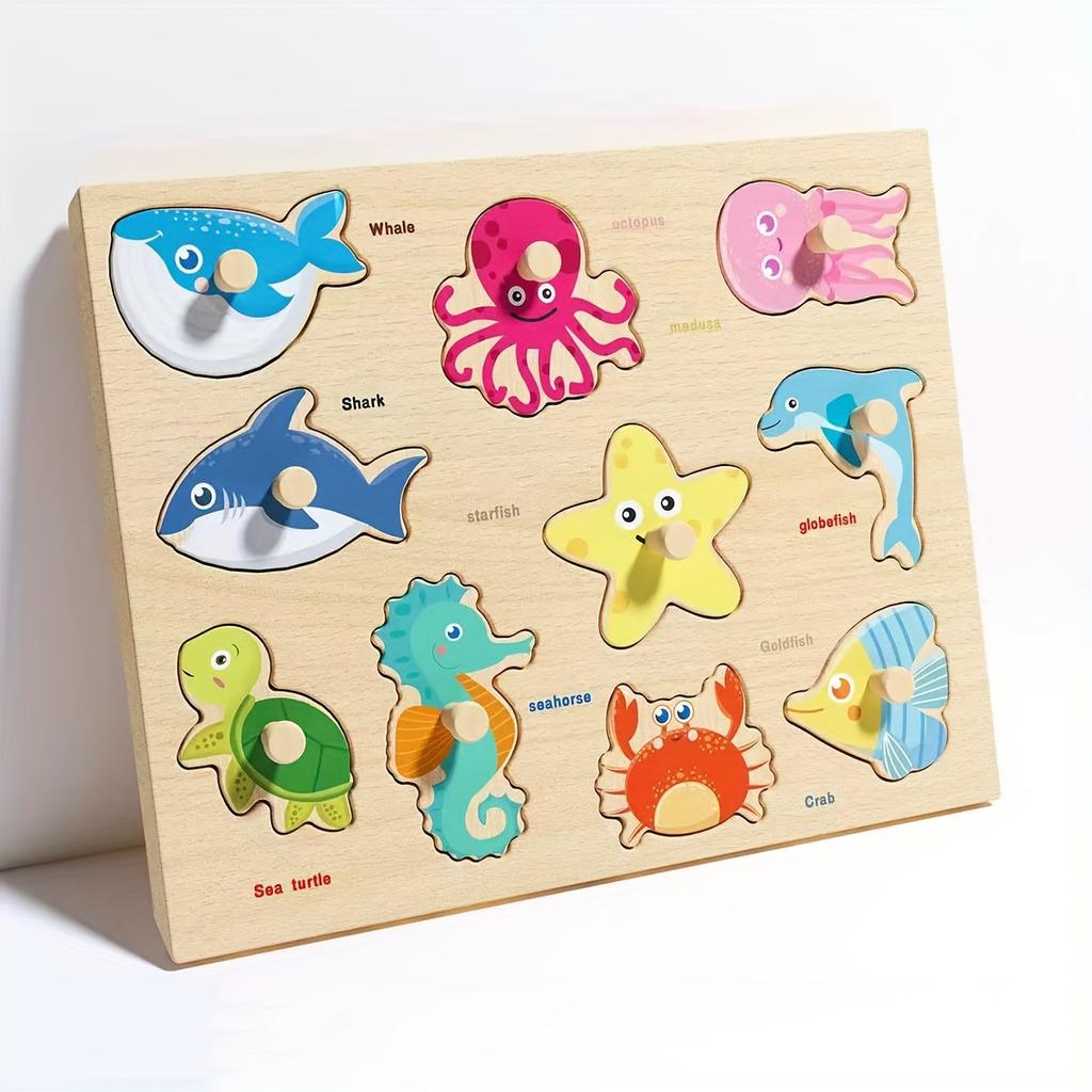 Wooden puzzle toys, suitable for preschool education puzzle toys for young children,