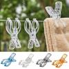 4 Pezzi Pinza Trasparente in Plastica Pinze Trasparenti per Stendere i Vestiti Camera da Letto
