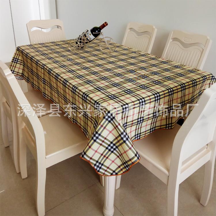Waterproof And Oil-Proof Tablecloth Square Leave-In Tablecloth Round Peva Printed Dining Table Cloth Rectangular Coffee Table Cloth Custom