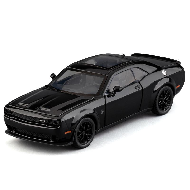 1:32 Hellcat Simulation Alloy Sports Car Model Sound and Light Pull Back Toy Car Ornament