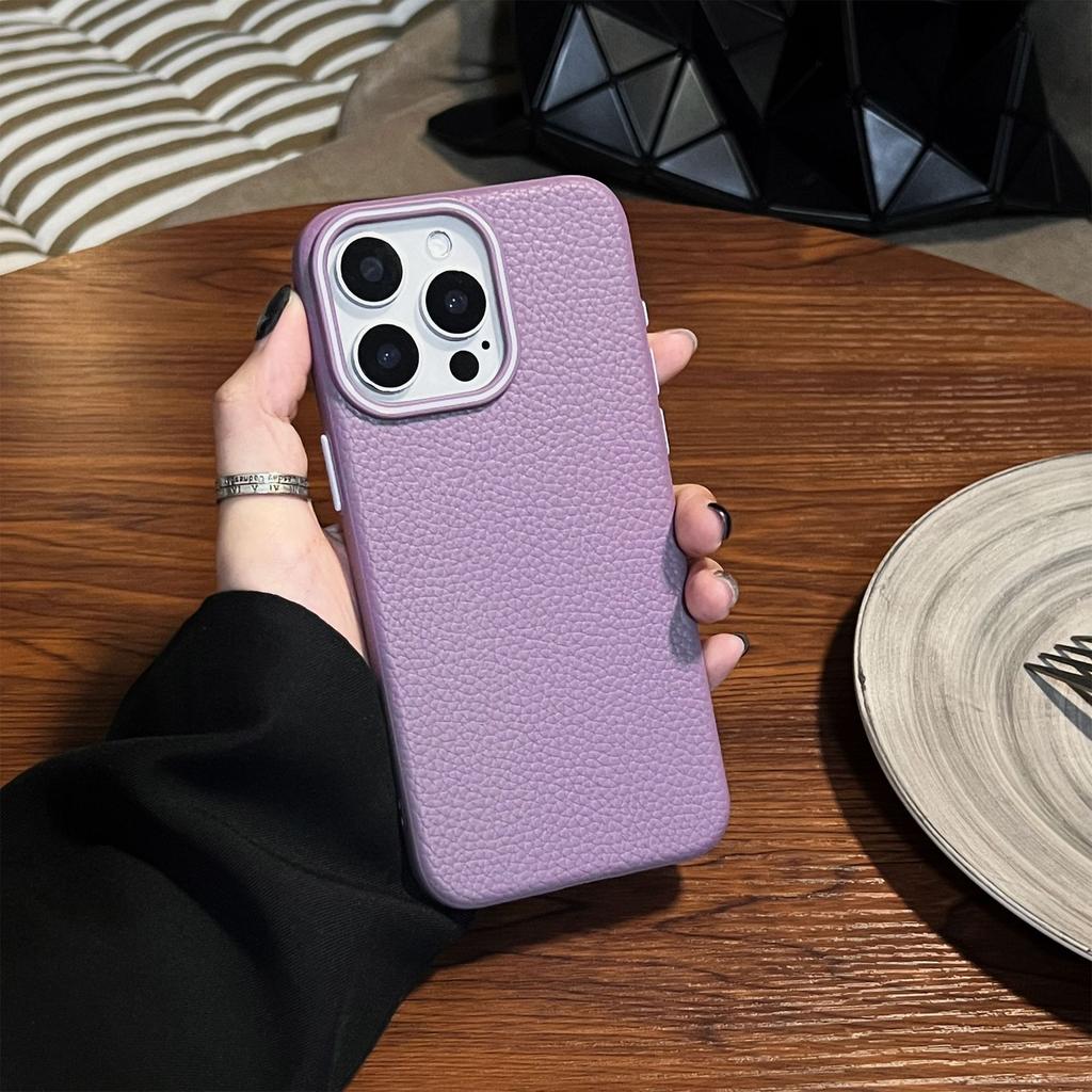 Nadaje się do etui na telefon komórkowy Apple 16 z wzorem liczi IPhone 15 Etui na telefon komórkowy Jednokolorowe Aksamitna tkanina 11 Etui ochronne Wysokiej klasy w dotyku