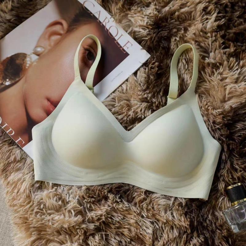 Seamless Underwear For Women With Small Breasts, Push-up, No Rims, Soft Support Sports Bra, Large Breasts, Small And Thin