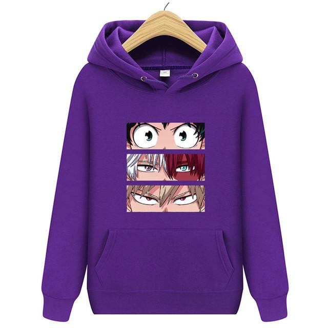 Langermet for menn og kvinner Uformell mote gensere Japansk tegneserie løs hettegenser Komfortabel kreativitet Streetwear