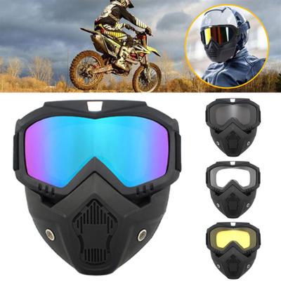2 Adet Açık Hava Bisiklet Gözlüğü Çıkarılabilir Yüz Koruyucu UV Koruması Rüzgar Geçirmez Hafif Erkek Kadın Kayak Snowboard Motosiklet Bisiklet Sporları