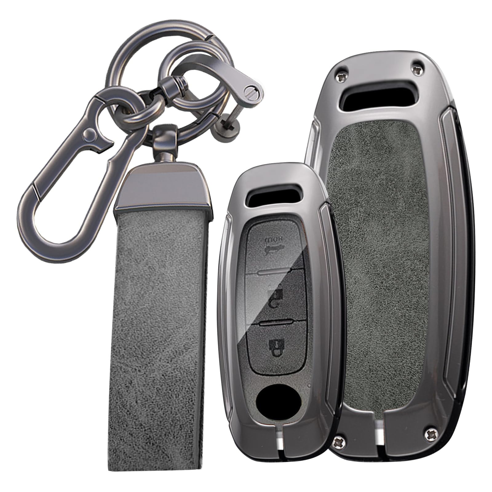 [KUNIO] Relay attack prevention key case for Nissan, key holder, серый