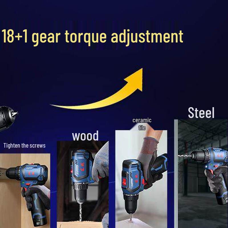 Dongcheng 12V Cordless Electric Drill CN plug (adapter included)