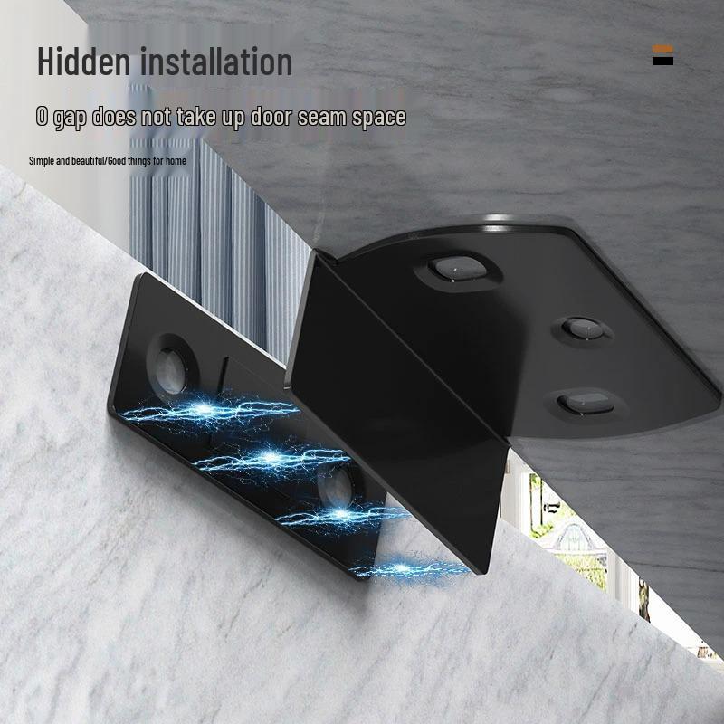 New 6-Piece Magnetic Push-Pull Door Closer Set: Punch-Free Suction for Wardrobe & Drawer