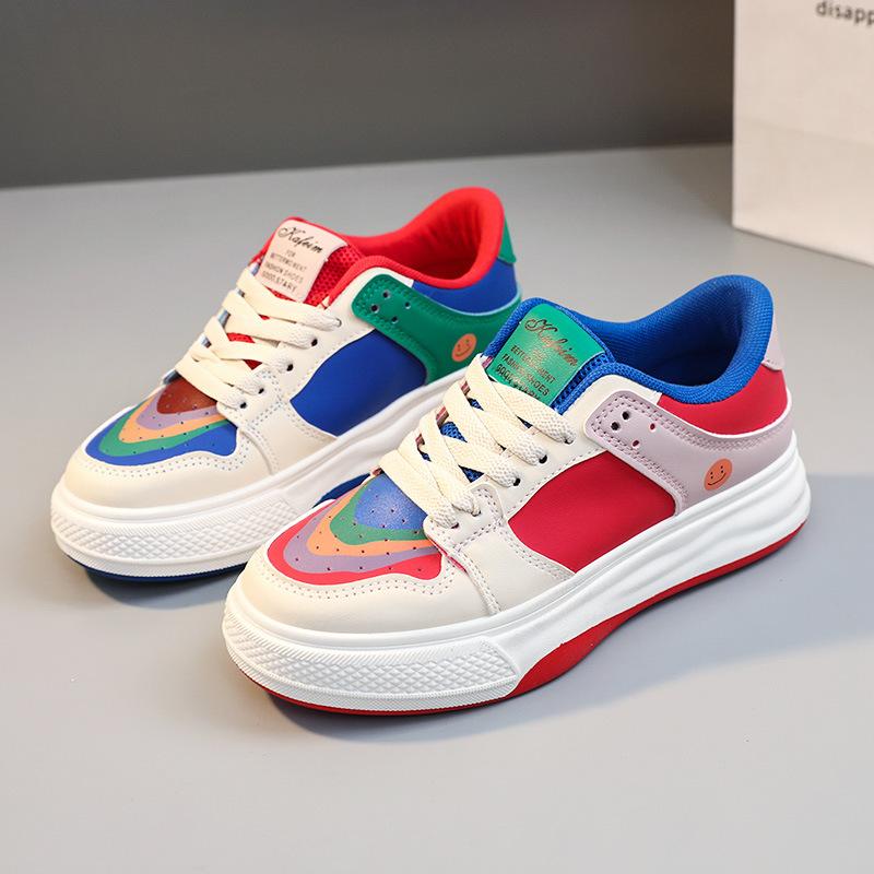 

[Customized] F1221-1 new color matching women s shoes, summer breathability increases, thick-soled casual mandarin duck shoes are popular and wear-res 40