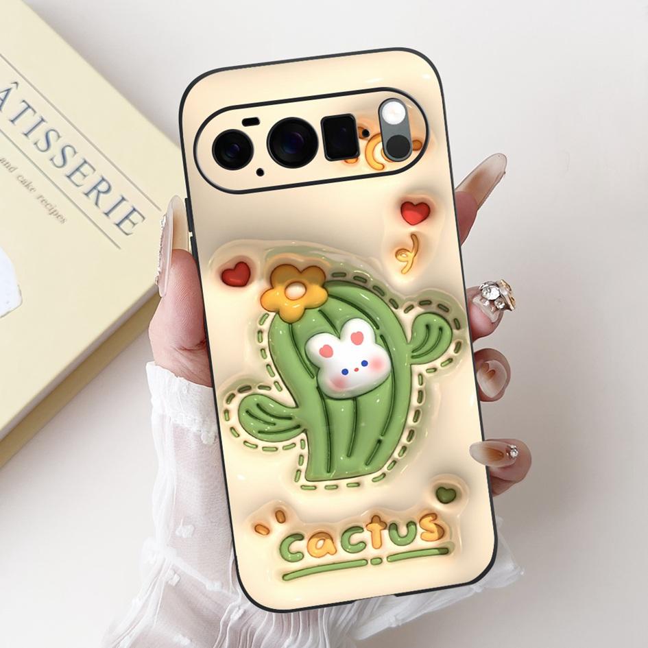 For Google Pixel 10 Case Pixel 10 Pro Cover Cute Rabbit Panda Cat Soft Silicone Matte Phone Cases For Google Pixel10 Pro XL Etui