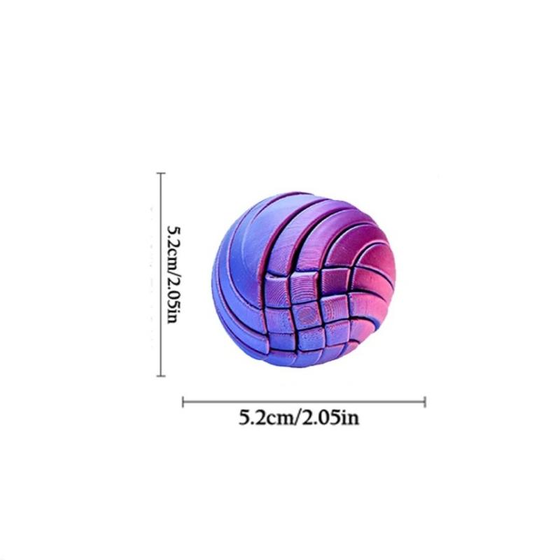 

3D Printing-Slime Gear Sphere Tactile Fidgeting Sphere Deformable Twistsphere Flow Effect Relaxation Stress Relief Toys For Adults