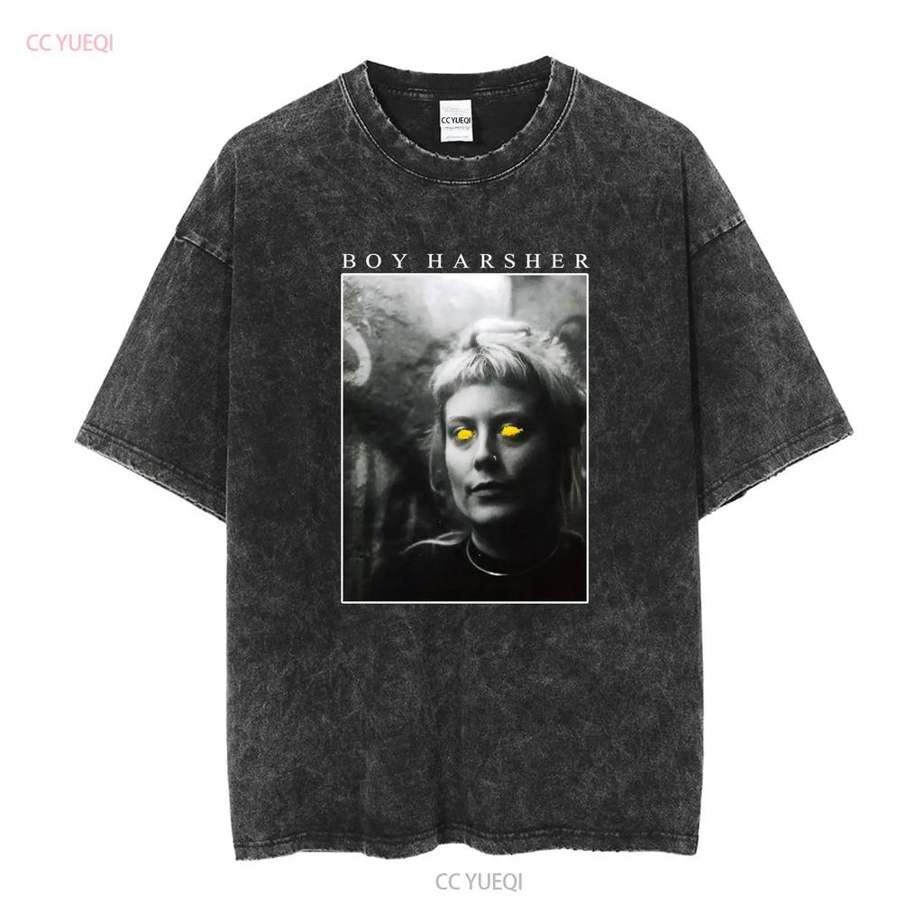 Boy Harsher band poster T shirt black All sizes S to 5Xl TA3148 vintage Washed Slightly Stretched Versatile streetwear Casual