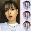 Natural 3D Topper Women Hairpiece Clip In Neat Fake Hair Bangs Air Bangs Fringe Front Wigs Wig
