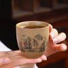 Hrubá keramika, Pálení palivového dříví, Konvice se zvedacím trámem, Konvice na čaj, Čajová sada, Japonská ručně vyráběná retro keramická velká nádoba, Velký šálek, Kompletní sada
