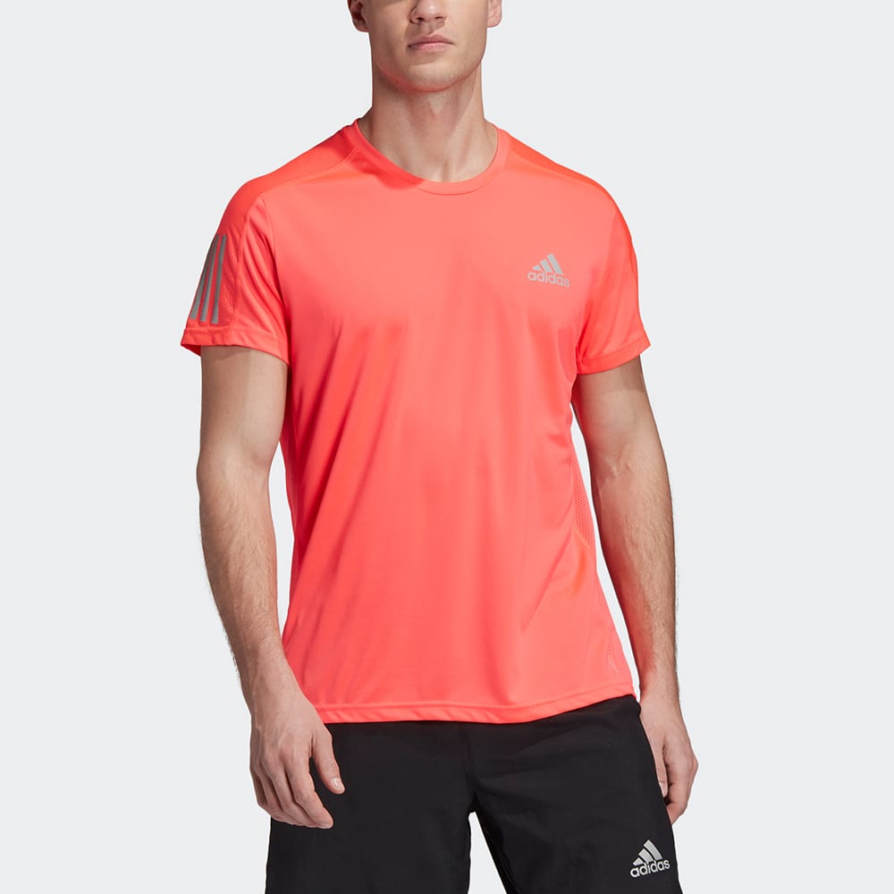 Adidas Own The Run Running T Shirt Men's Dark Pink FT1430